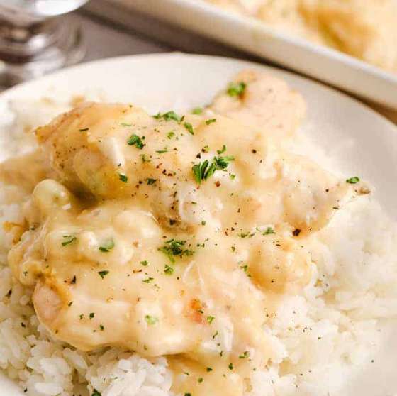 Signature Cream Sauce Plated Meat Dish